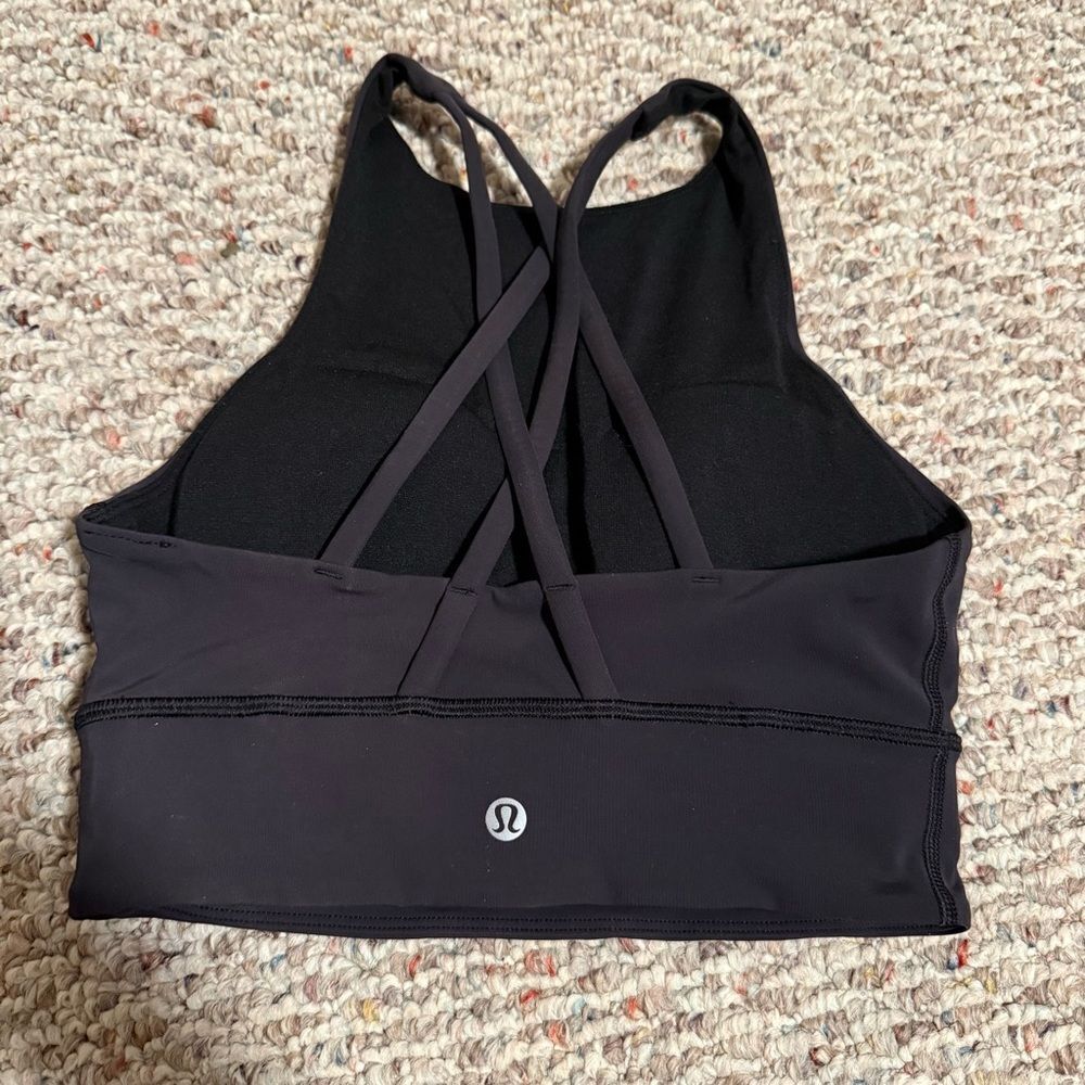 Lululemon Energy Bra High Neck Long Line *Tough
Black- Size 4
